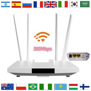 Routers LC113 300 Mbps Netwerken 3G Modem Sim Card 4G WiFi Router Unlocked Europe Asia LTE Mobile Hotspot voor telefooncomputer WI FI Link