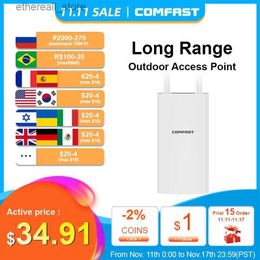 Enrutadores de largo alcance 300M / 1200Mbps Punto de acceso al aire libre Extensor WiFi 2.4G / 5GHz AC1200 Enrutador de área amplia Antenas WiFi Repetidor AP de calle Q231114