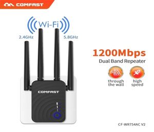 Enrutadores Extensor de largo alcance 80211ac Repetidor WiFi inalámbrico Amplificador WiFi 24G5Ghz Amplificador WiFi 3001200 M enrutador wifi Punto de acceso 9437891