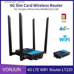 Routers LT220 4G Industriële CPE Router Outdoor LTE Sim-kaart Draagbare Mobiele Hotspot 300 Mbps Externe Antenne 32 Gebruikers Q231114