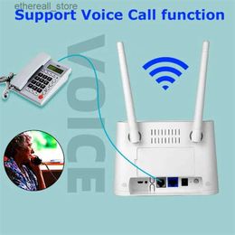 Enrutadores LTE CPE Enrutador 4G Tarjeta SIM Módem Interfaz RJ11 Función de voz LAN Inalámbrico Wi Fi Hotspot Enchufe de la UE Europa Q231114