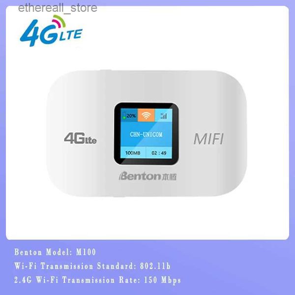 Routers M100 Wifi Router portátil Mini 3G4G desbloqueado Lte Mifi Pocket con tarjeta SIM Internet ilimitado para Cottage Mobile Hotspots Q231114