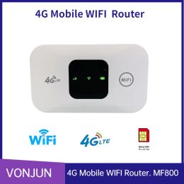 Routeurs MF800 Mifi 4G Universal Pocket WiFi Router Mobile Hotspot Wireless Unlobed Modem avec SIM Card Slot