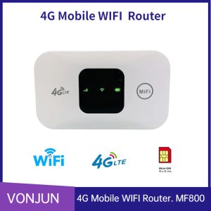 Routers MF800 MIFI 4G Universal Pocket Wifi Router Mobile Hotspot inalámbrico Módem desbloqueado con ranura de tarjeta SIM