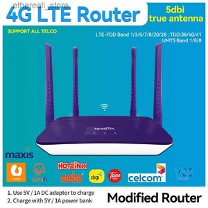 Routeurs MF810A 4G LTE Gateway LAN Hotspot de voiture 300Mbps CPE WIFI ROUTEUR B1/3/5/7/8/20/28/38/40/41 Q231114