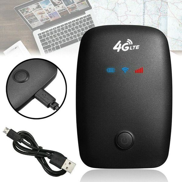 Routers MF906 Pocket Modem USB 4G WiFi Router avec carte SIM Slot Car LTE Mobile Hotspot Network Broadband sans fil 2100mAh MiFi Déverrouillé