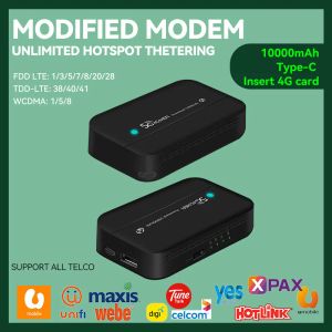 Routeurs MFPW100 4G LTE MOBILE WiFi Pocket Hotspot MiFi Router Modem Buildin 10000mAh Battary Power Bank Special pour l'Europe Asie Afrique