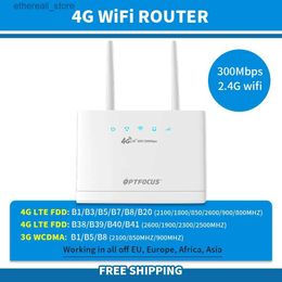 Routeurs OPTFOCUS livraison gratuite Point d'accès Wifi Portable Port Ethernet pris en charge routeur LTE 4g avec emplacement pour carte SIM Q231114