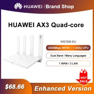 Routers Huawei Global Version Global Ax3 Pro Quad Core 1.4 GHz Wiless Wi Fi Router Wi Fi 6+ 3000 Mbps Amplificateur de signal WiFi Wiless