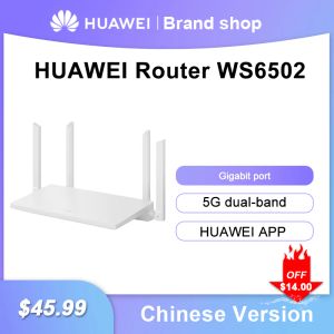 Routers Original Huawei WS6502 Gigabit Home Router Smart 5G Dualband WiFi Signal Amplificateur Router Wallpetrating Repeater Repeater