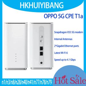 Routeurs Original Unlocked Oppo 5G CPE Mobile Router T1A SDX55 NSA SA WIFI 6 CARDE SIM 5G Modem sans fil 4.1 Gbps PK MC801A1 HW H122373