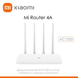 Routers Original Xiaomi Mi Wireless WiFi Router 4A Dual Band 2,4 GHz 5.0GHz Repeater WDS Android iOS Phone App Control Control Nettender