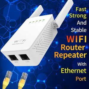 Routers PIX LINK WiFi Extender Repeater 300Mbps draadloze signaalversterker met 2 Ethernet-poorten 2 4GHz IEEE 802 11B G N WR02ES 231019