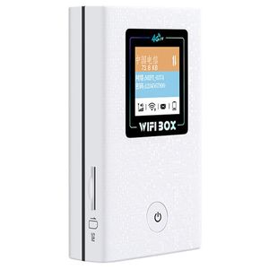 Routeurs portables 4G Router WiFi 4G LTE WiFi Wireless Router 6800mAh Banque de batterie Banque de batterie Hotspot Déverrouillé Mobile avec fente de carte SIM