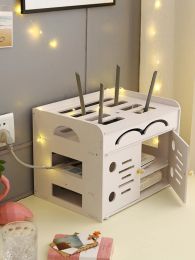 Routers Router Opslagbox Wireless WiFi Settop Box Desktop Network Kabel Draadplugin Topplug -bord Beugel Kabelopslag Organisator