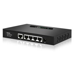 Routers schakelen Gigabit Terow Link TE083 2.5G Gigabit 4Port 1000m snelle Ethernet -transmissie voor videocamera Wireless WiFi Router