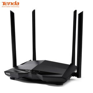 Routers Tenda AC10 Wireless Wifi Router Dual Band 2.4G/5G 1000 Mbps Gigabit Repeater 802.11ac Remote App Control 4*6dBi High Gain Antenne