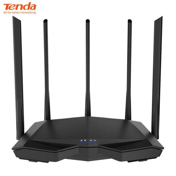 Routeurs Tenda AC7 Router WiFi 5G sans fil 11AC 2,4 GHz 5 GHz 1 * WAN + 3 * PORTS LAN 5 * 6DBI ANTENNES APPLICATION SMART CHINIS