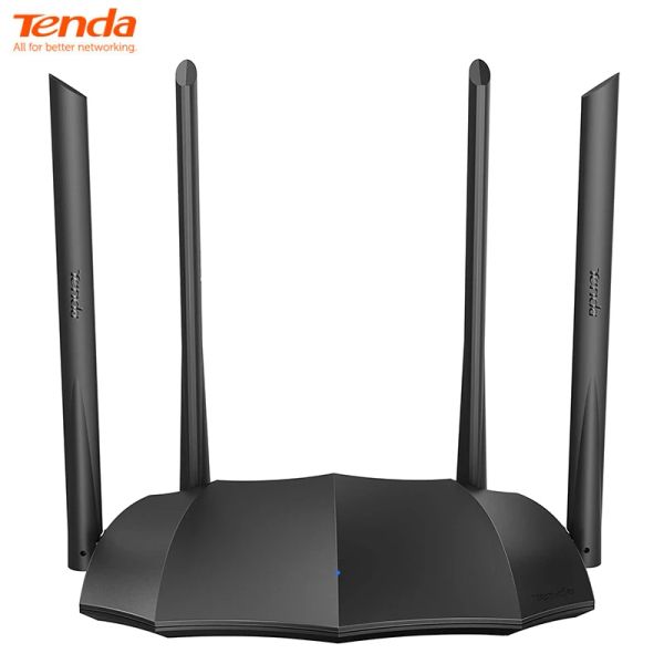 Routers Tenda AC8 Dual Band Gigabit Port Smart WiFi Router AC1200 5GHz Speed Wireless Internet Mumimo à longue portée Couverture chinoise Version chinoise