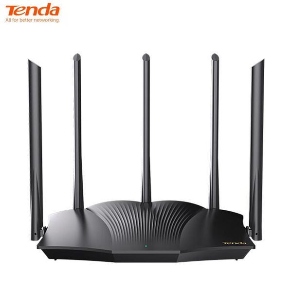 Routeurs Tenda Ax12 Pro WiFi6 Smart AX3000 Router Dual Band 2,4 GHz574Mbps 5GHZ2402Mbps Gigabit Route avec 5 * 6DBI Antenne à gain élevé