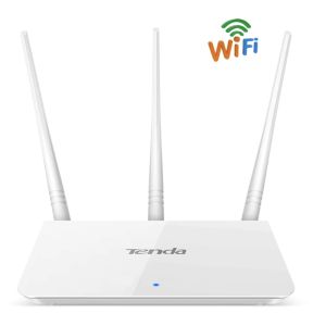 Routers Tenda F3 Wireless 300Mbps Router Easy Configuration Système de version de langue anglaise WiFi 300 Mbps 3 * 5DBI Antennes externes pour la maison