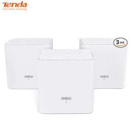 Routers Tenda Nova Mesh WiFi System (MW3)Up to 3500 sq.ft. Whole Home Coverage WiFi Router and Extender Replacement AC1200 Mesh Router