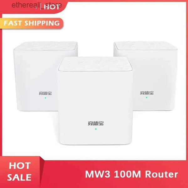 Enrutadores Tenda Nova MW3 Wifi Router AC1200 de doble banda para todo el hogar Cobertura Wifi Sistema WiFi de malla Puente inalámbrico Aplicación remota Administrar Q231114