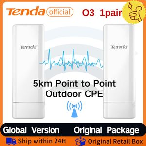 Routers Tenda WiFi Outdoor CPE extérieur 20 km / 5 km / 500m 5 GHz 433Mbps Router de pont WiFi 2,4 GHz