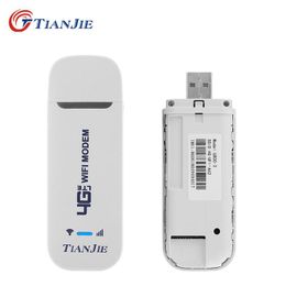 Routeurs Tianjie Nouvelle arrivée 4G Modem WiFi USB Cat4 150 Mbps Talcomm Chipset Dongle Car Car Router avec SIM Card Slot