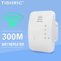 Routers Tishric M95A Répéteur sans fil 300m Amplificateur WiFi Amplificateur Réseau Extender Router WiFi Booster adapté au bureau à domicile