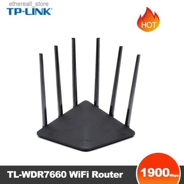 Routeurs TP-LINK TL-WDR7660 AC1900 routeur sans fil 1900Mbps 2.4GHz/5GHz 3T3R MU-MIMO routeur IPv6 micrologiciel chinois pour le jeu Internet à domicile Q231114