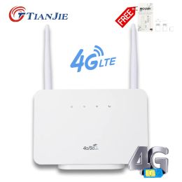 Routeurs Universal Router WiFi WiFi Wireless Hotspot Modems déverrouillé LTE 150 Mbps Networking Gateway CPE avec batterie de 5000mAh + emplacement pour carte SIM