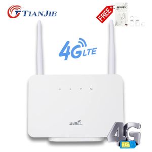 Routers Universal 4G Router Wifi Módems de punto de acceso inalámbrico LTE 150Mbps CPE con batería de 5000 mAh+ranura para tarjeta SIM