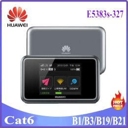 Routers Unlocekd Huawei E5383S327 Mobile WiFi Router Sim Compact WiFi Router LTE Cat6 Corresponderende ondersteuning 4G FDD LTE B1/B3/B19/B21