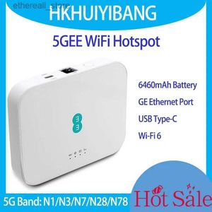 Routers Ontgrendeld 5GEE Mobiele WiFi-router 2,33 Gbps Dual Band 2,4/5 GHz WiFi 6 Simkaart 5G 4G 1,6 Gbps LTE Modem Draagbare draadloze hotspot Q231114