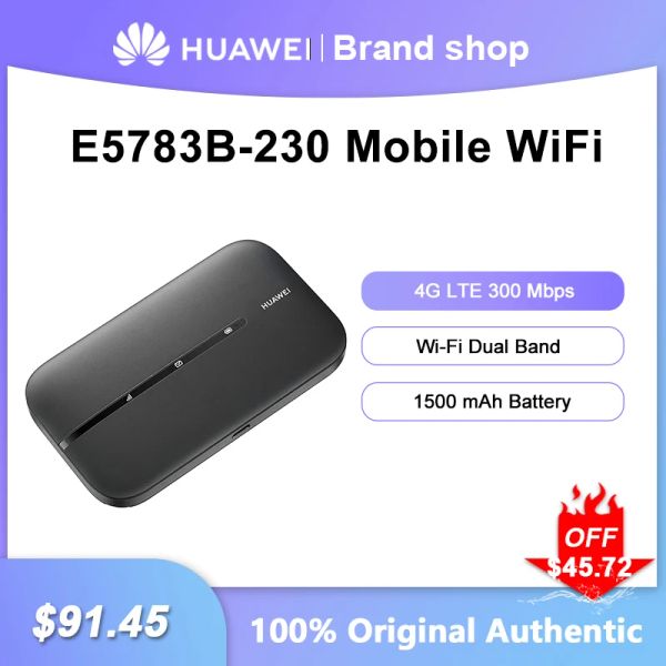 Routeurs déverrouillés Huawei 4G mobile wifi 3 E5783B230 Modem 4G WiFi SIM Carte de 300 MBP