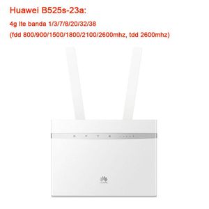 Routeurs déverrouillés Huawei B525S23A 300Mbps 4G LTE LTE Advanced Cat6 Wireless AC 1000m LAN WiFi Router Free 2PCS Antenne