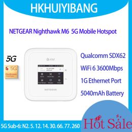 Routers ontgrendelde netgear Nighthawk M6 MR6110 5G WiFi 6 3600Mbps X62 Mobile Hotspot Router met 5G Sub6 Band 4G LTE Cat19 Portable WiFi