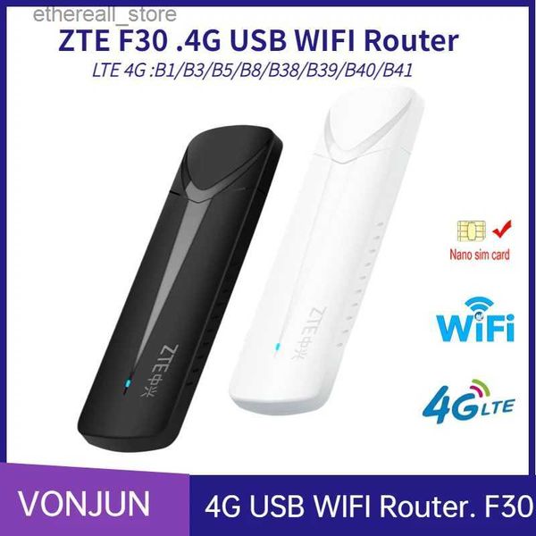 Routeurs débloqués ZTE F30 USB WIF Dongle 150 Mbps Routeur sans fil 4G LTE Modem Pocket Hotspot Carte réseau Q231114