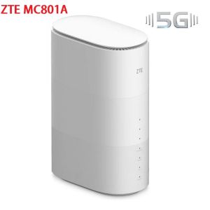 Routers ontgrendeld ZTE MC801A WIFI 6 ROUTER 5G CPE WIFI REPEATER 5GHZ SDX55 NSA+SA N78/79/41/1/18 802.11AX Modem 5G WiFi Sim Card