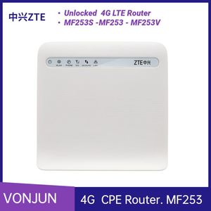 Routeurs déverrouillés ZTE MF253 150 Mbps 4G LTE WiFi Hotspot SIM Card CPE Router MF253V