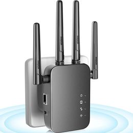 Routers Upgraden Draadloze WiFi-extender Signaalversterker met groot bereik voor thuis Dekt tot 4000 vierkante voet en 38 W-apparaat Ethernet-poort 230403