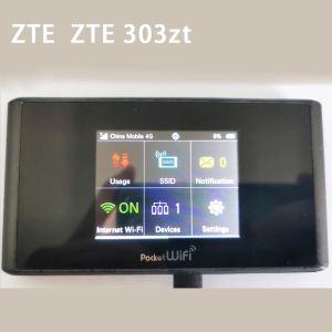 Routers utilisés Pocket WiFi WiFi ZTE 303ZT Modem 4G sans fil 165 Mbps LTE Catégorie 4 Router WiFi de poche