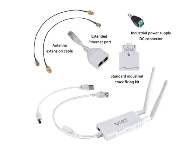 Routeurs Vonets 2,4 GHz Router WiFi / Bridge Wireless To Ethernet Repeater / Hotspot Signal Booster Extender pour surveiller DVR PS3 PLC VAP11S