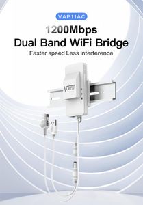 Routeurs VONETS DUAL BAND 2,4G + 5G WiFi Bridge Router Wireless Repeater Hotspot Signal Cover WiFi To Ethernet Adapter DVR VAP11AC avec ventilateur