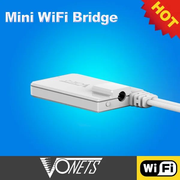 Routers Vonets Repetidor WiFi Puente Ethernet inalámbrico al cable RJ45 con cable para la impresora de red DVR Monitoreo de la computadora 2.4GHz VAP11N300