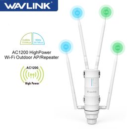 Routers Wavlink Outdoor WiFi Range Extender Draadloos Access Point Dual Band 2.4G5Ghz High Power Wifi Router/Repeater Signaalversterker POE 230725