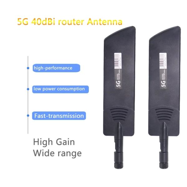 Enrutadores amplios rango 600 ~ 6000mhz enrutador inalámbrico de pliegue flexible 2G 3G GSM GPRS 4G 5G ganancia Hign 40dbi LTE Booster Antena wifi 1pc