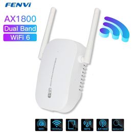 Router WiFi 6 AX1800 Dual Band 2,45 GHz Gigabit Wireless Extender Wi-Fi6 Signalerweiterung Booster Repeater Long Range Ethernet Verstärker 230718