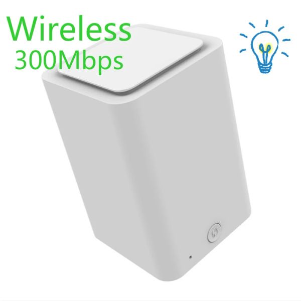Routeurs Router WiFi Repater WiFi Range Extender 300Mbps 802.11b / g / n Mini Router AP avec RJ45 2 port RJ45